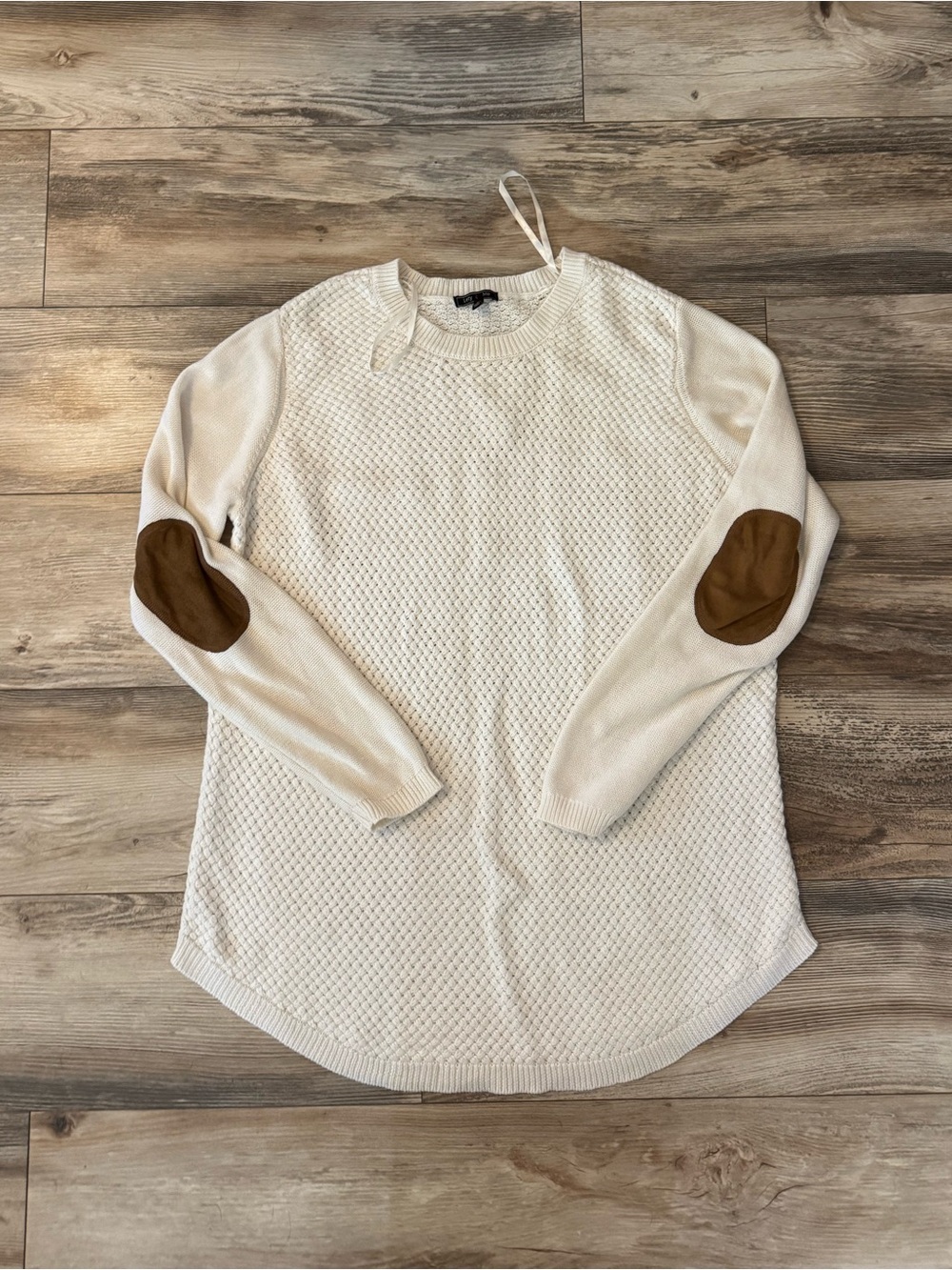 Lety & Me Josey Cream Textured Knit Sweater 1X Stitch Fix Brand